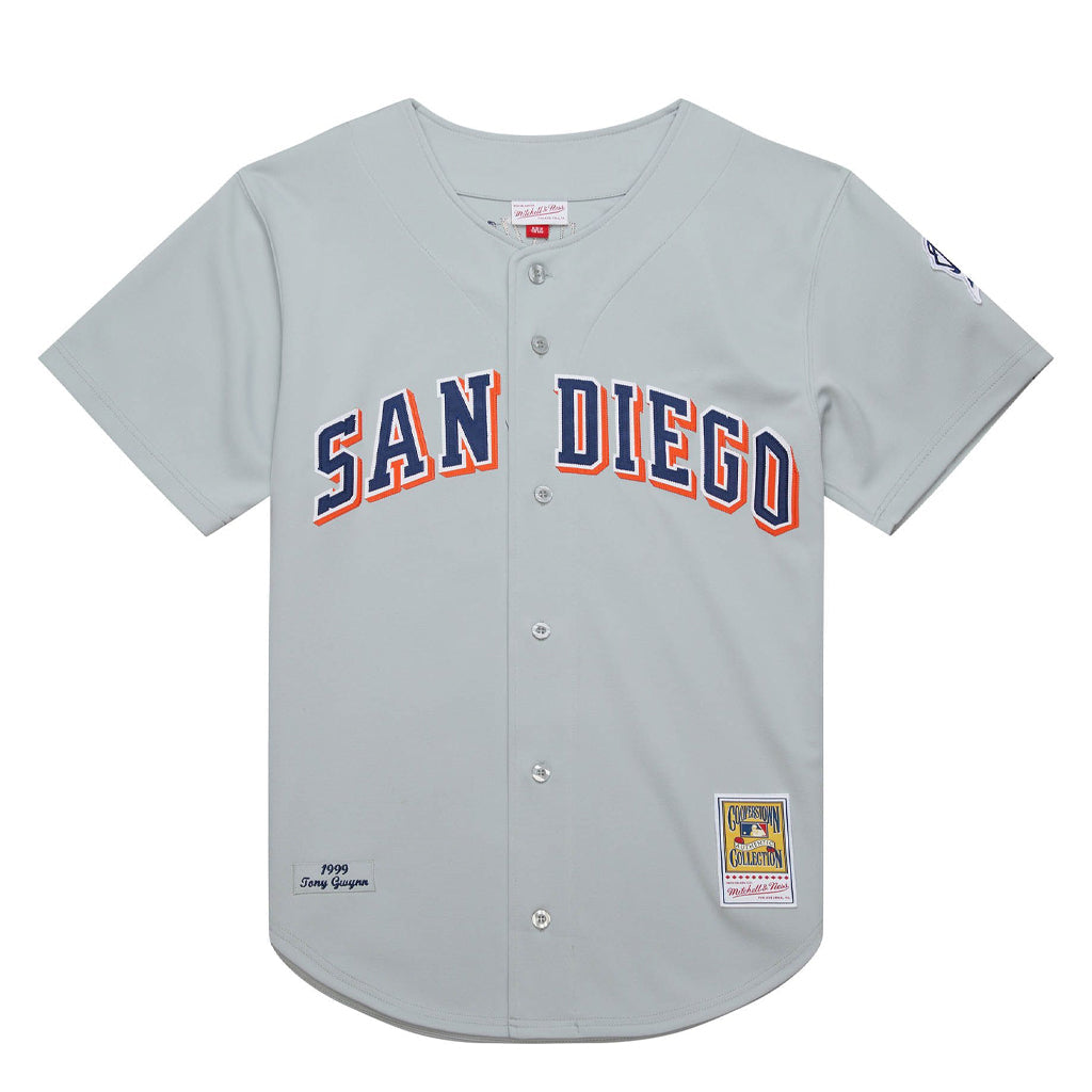 Mens Mitchell & Ness MLB GREY JERSEY PADRES 1999 TONY GWYNN