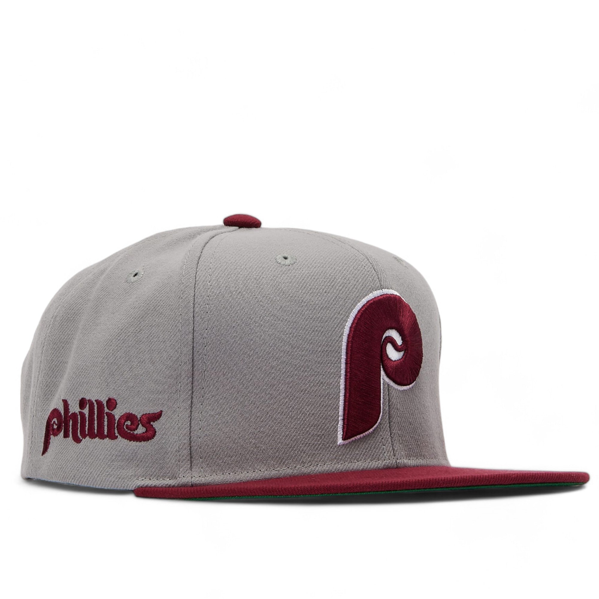 MENS MITCHELL & NESS MLB AWAY SNAPBACK COOP PHILLIES - GREY
