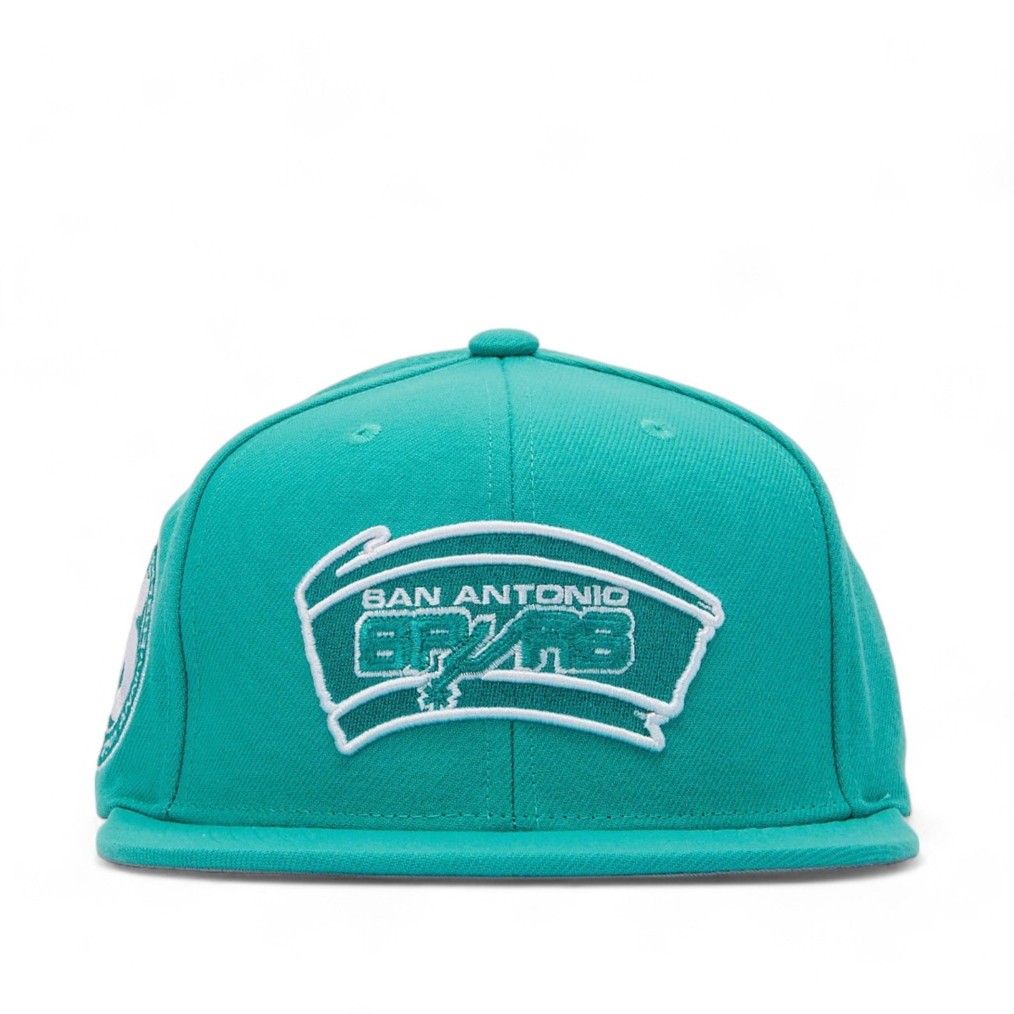 MENS MITCHELL & NESS NBA BACK TO BASICS SNAPBACK HWC SPURS - TEAL