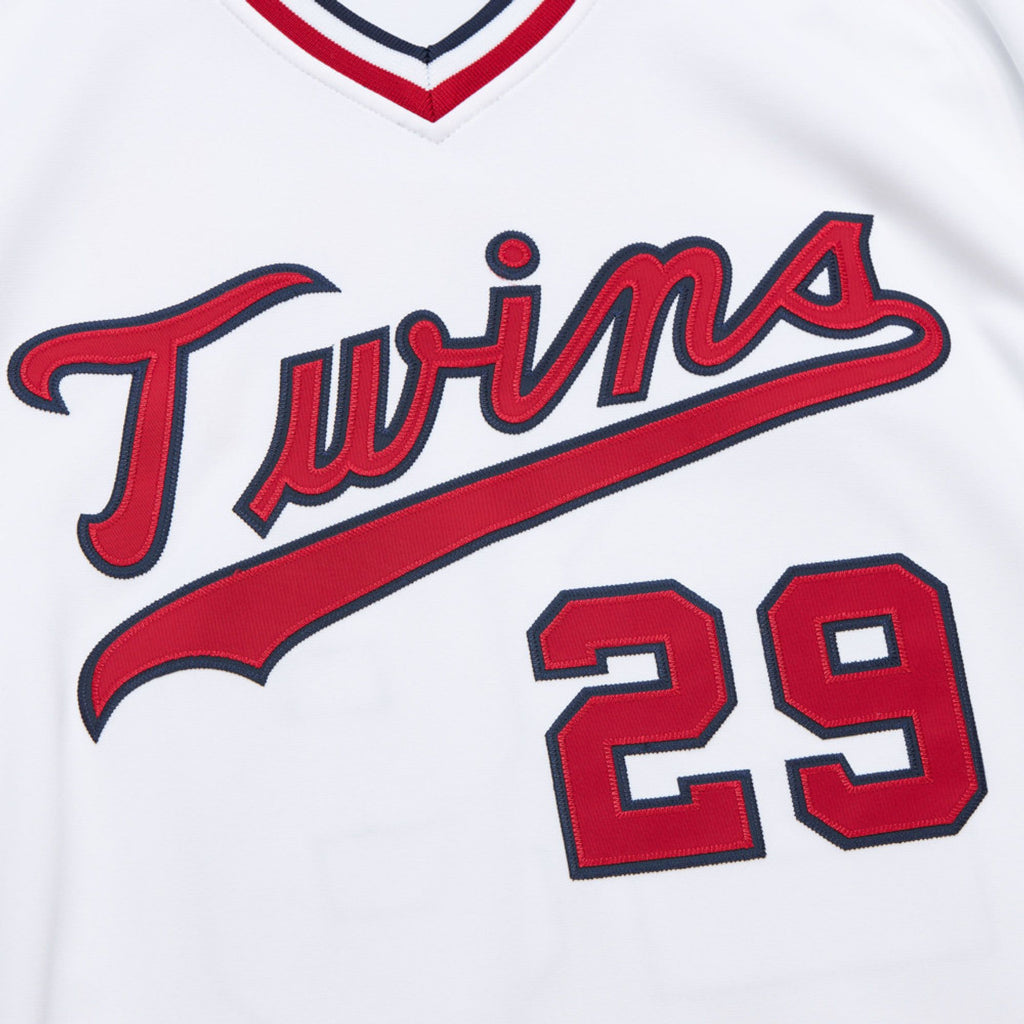 Mens Mitchell & Ness MLB WHITE JERSEY TWINS 1977 ROD CAREW