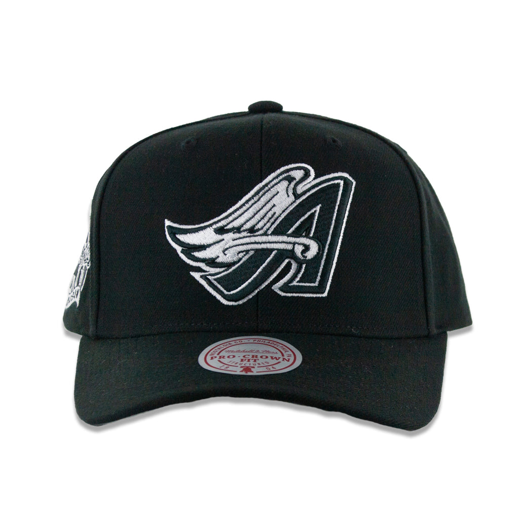 MENS MITCHELL & NESS MLB PANDA PRO SNAPBACK COOP ANGELS - BLACK
