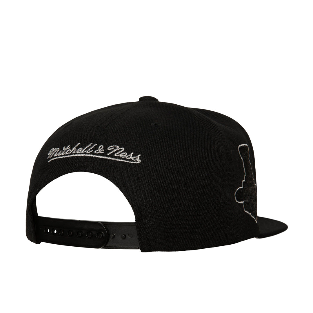 MENS MITCHELL & NESS NHL TC BOTTOMS SNAPBACK VNTG KINGS - BLACK