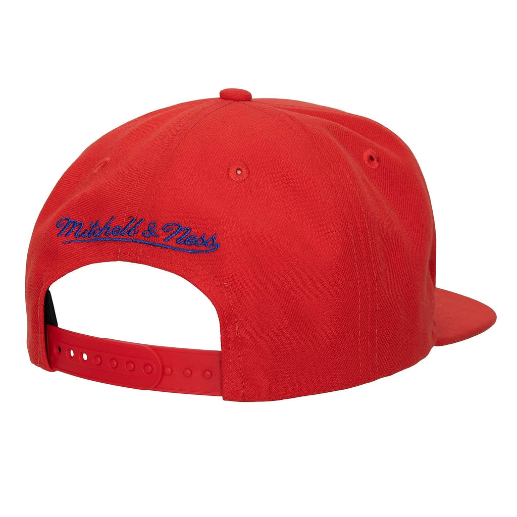 MENS MITCHELL & NESS NBA SHARK BITE SNAPBACK NBA CLIPPERS - RED