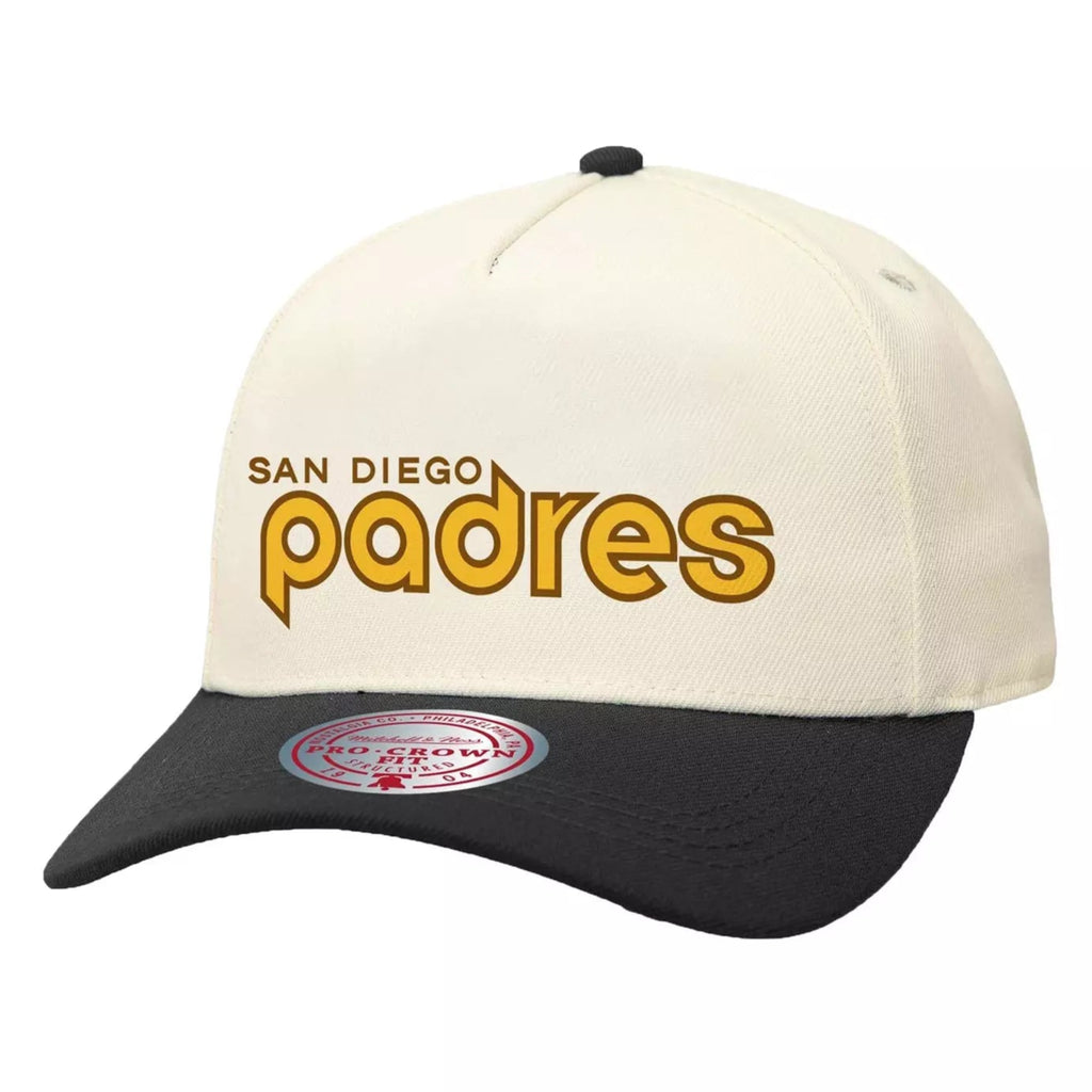 MENS MITCHELL & NESS MLB OFF WORD PRO SNAPBACK COOP PADRES