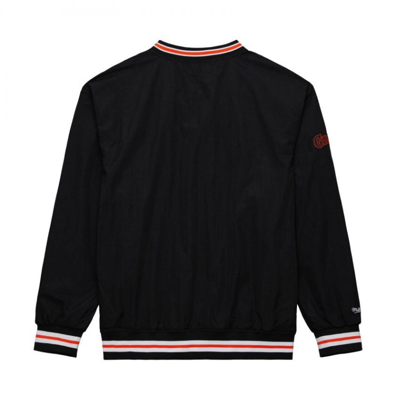 Mens Mitchell & Ness MLB CLASSIC NYLON PULLOVER VINTAGE LOGO GIANTS
