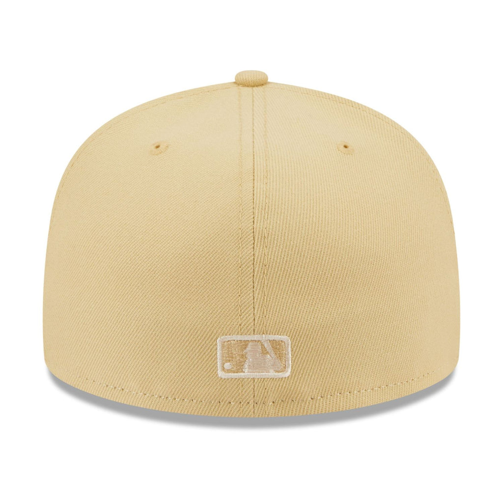 [60417748] MENS NEW ERA MLB NY YANKEES 5950 RAFFIA FRONT FITTED - BEIGE