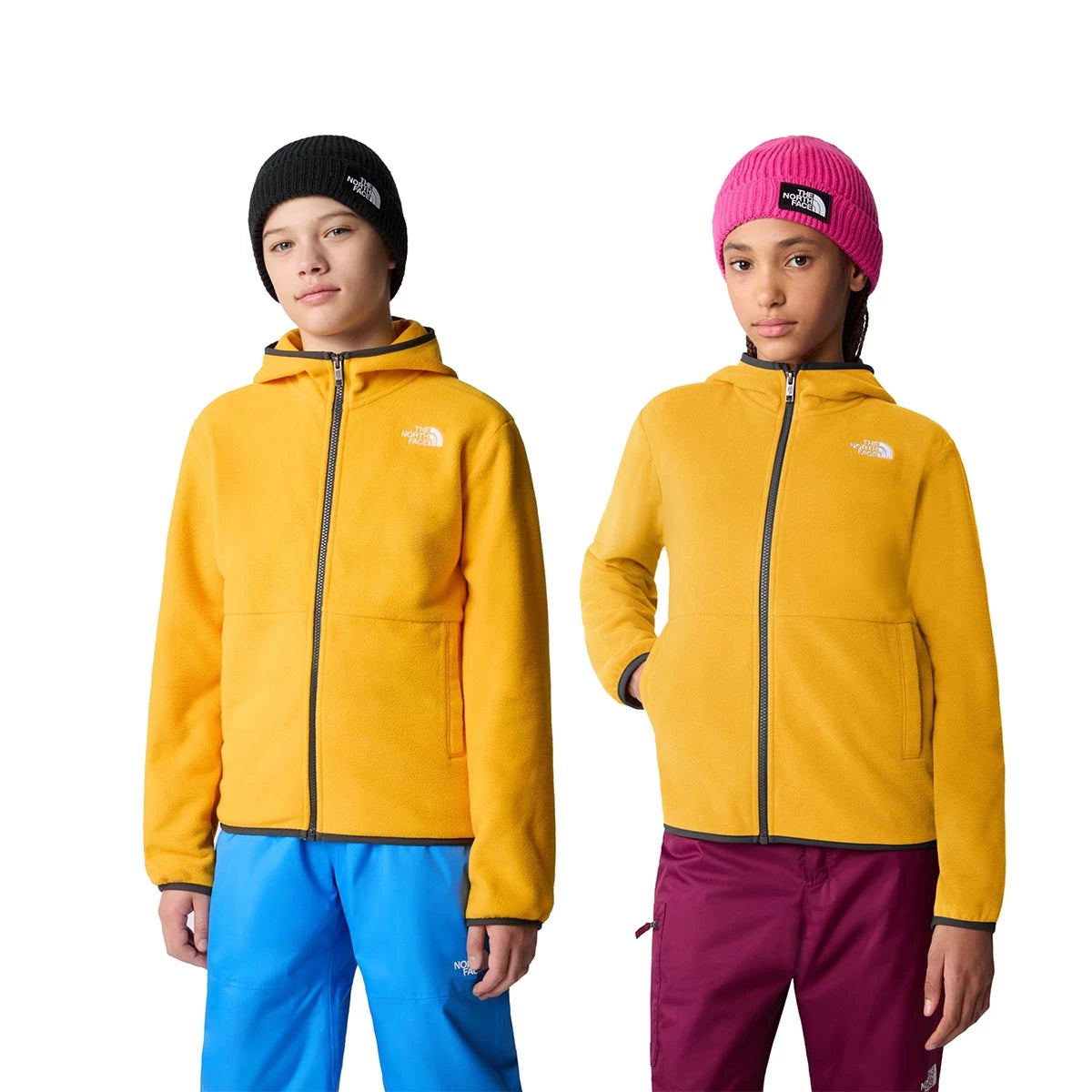 [NF0A82TV56P] YOUTH THE NORTH FACE FLEECE GLACIER FULL ZIP HOODED JACKET