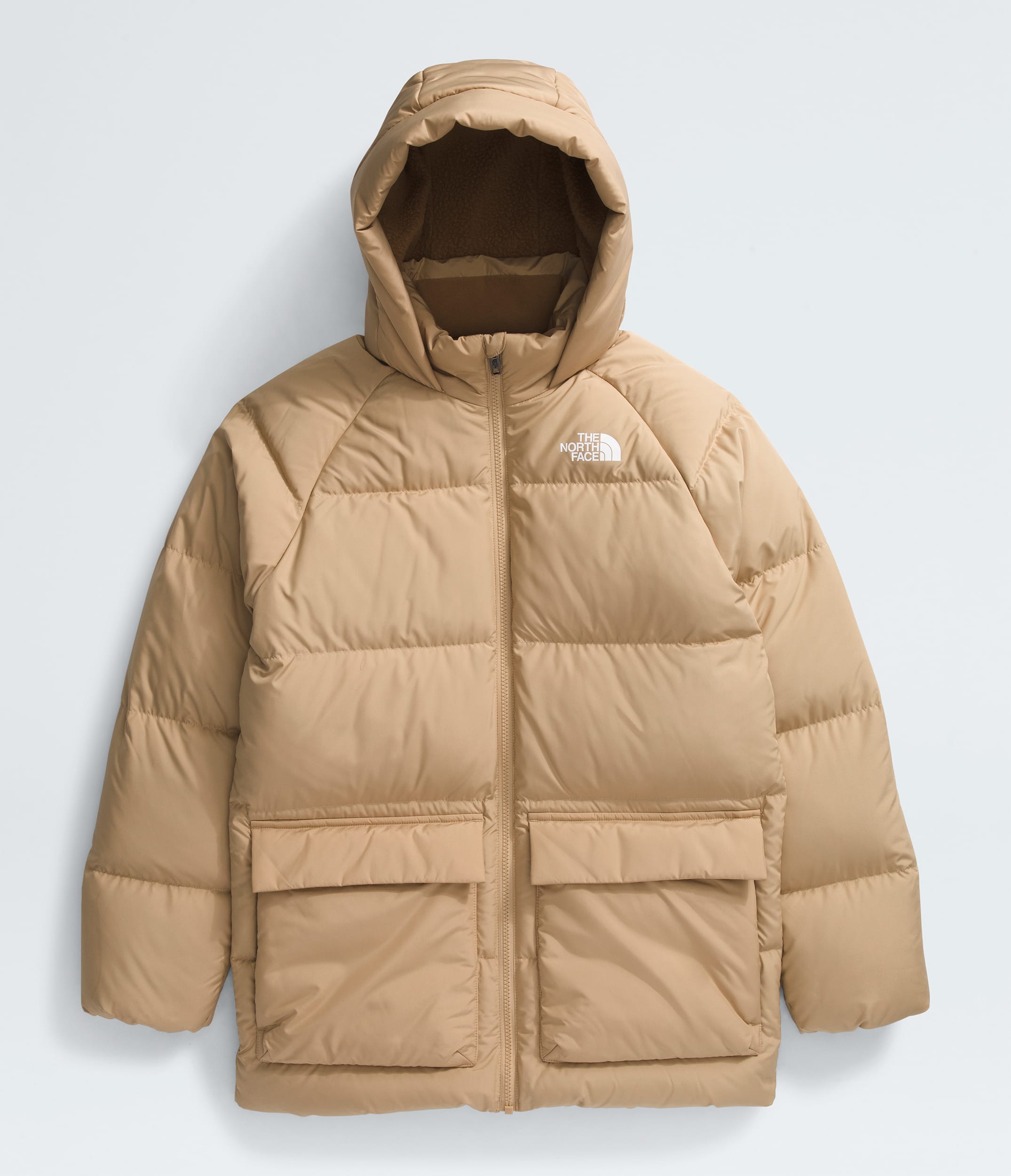 [NF0A88UWLK5] YOUTH THE NORTH FACE DOWN FLEECE-LINED SHORT PARKA
