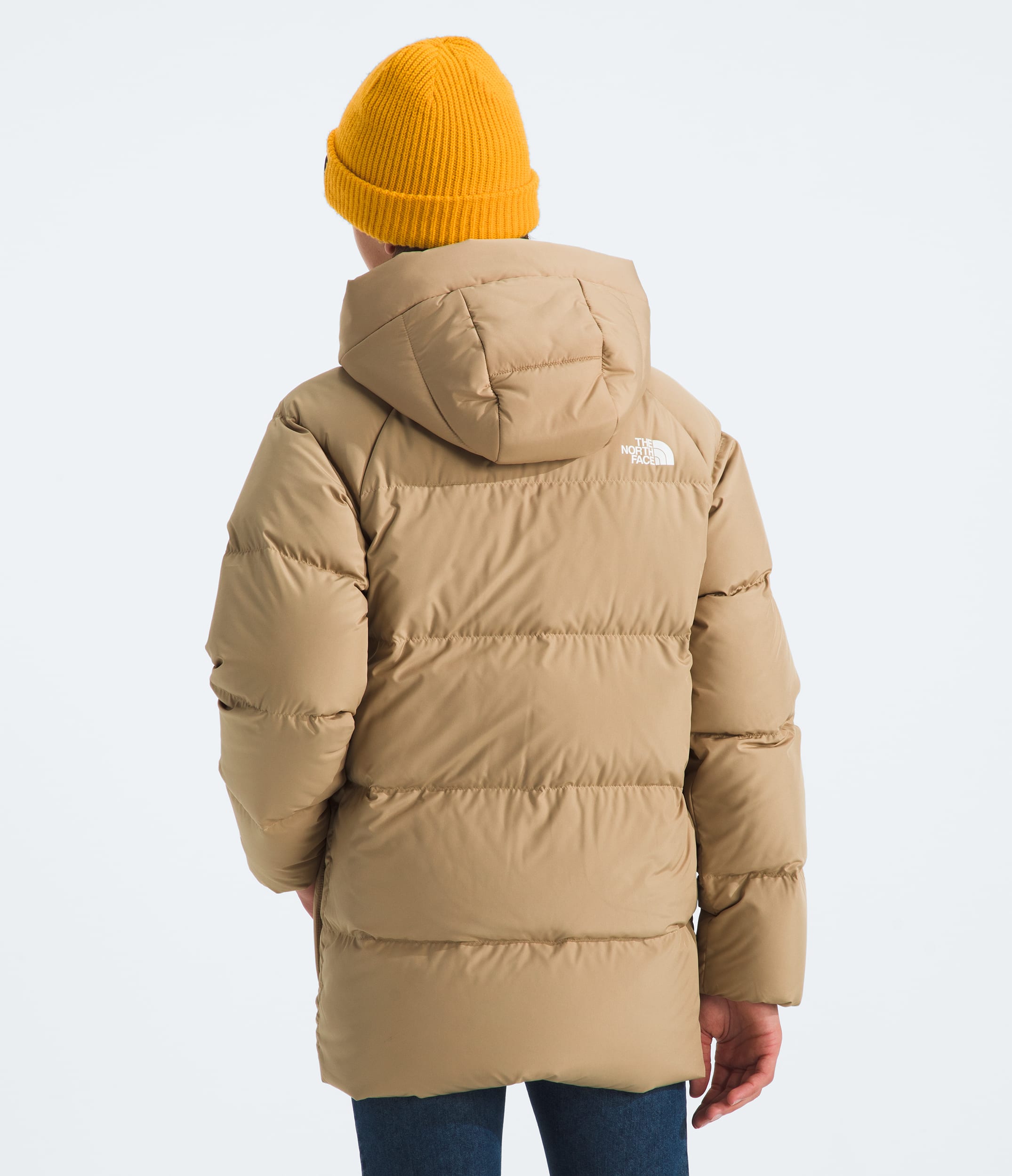 [NF0A88UWLK5] YOUTH THE NORTH FACE DOWN FLEECE-LINED SHORT PARKA