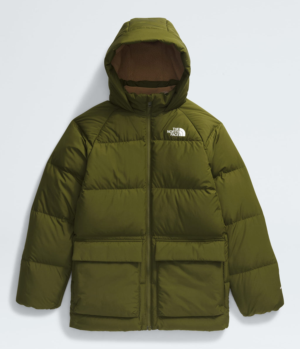 [NF0A88UWPIB] YOUTH THE NORTH FACE DOWN FLEECE-LINED SHORT PARKA