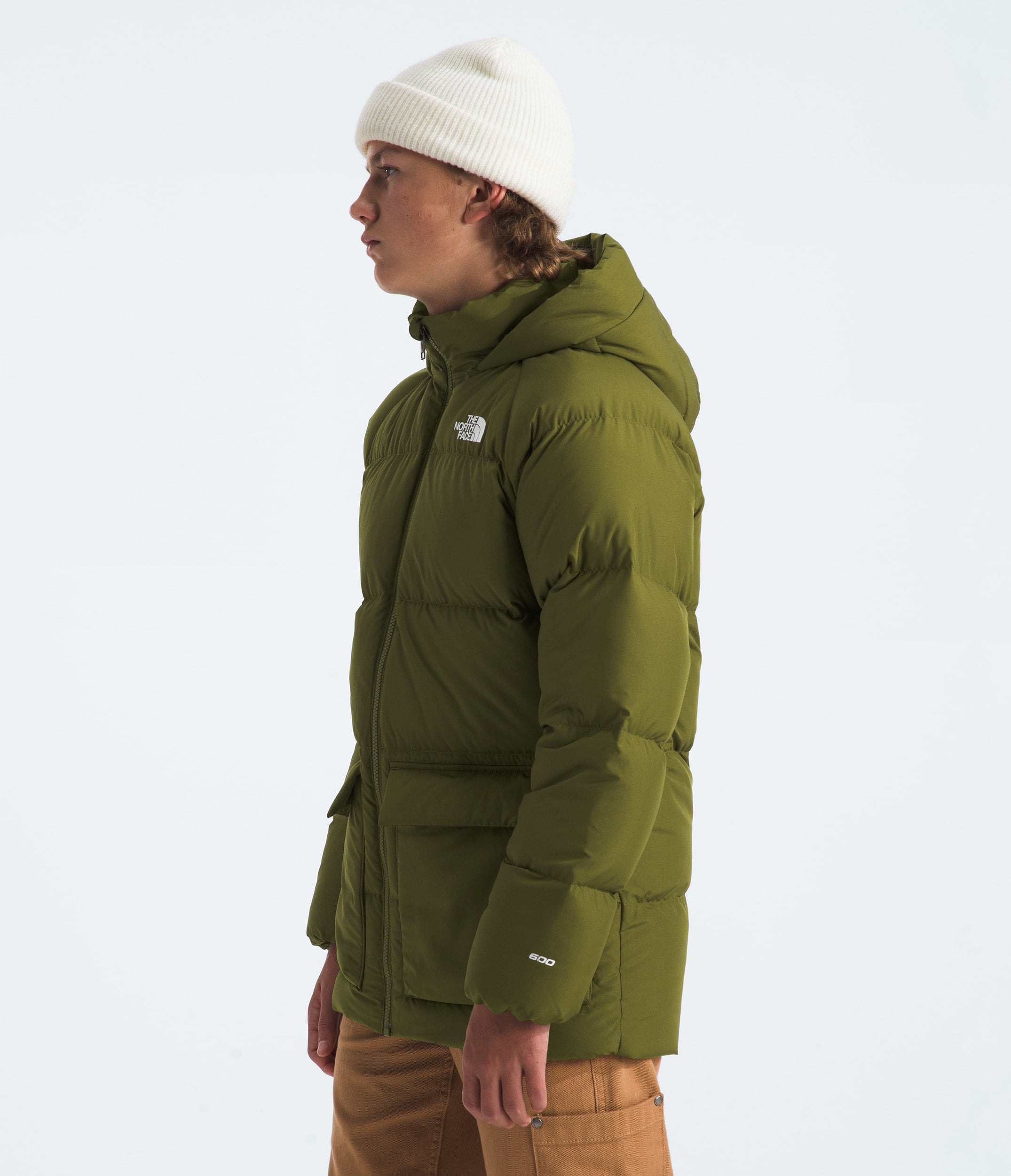[NF0A88UWPIB] YOUTH THE NORTH FACE DOWN FLEECE-LINED SHORT PARKA