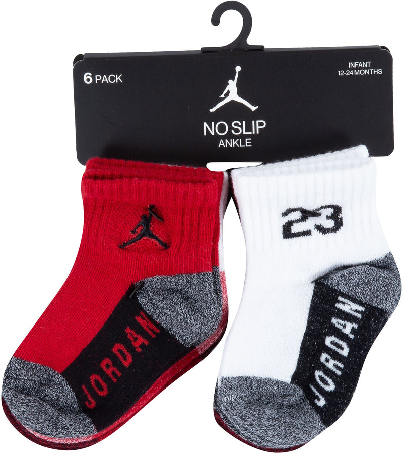 [NJ0459-R78] TODDLERS AIR JORDAN JUMPMAN ANKLE SOCKS 6PACK