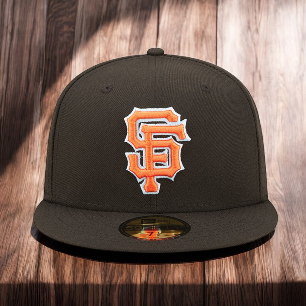 [60243783] MENS NEW ERA MLB SF GIANTS 5950 CLOUD UNDER FITTED - BLACK/ORANGE