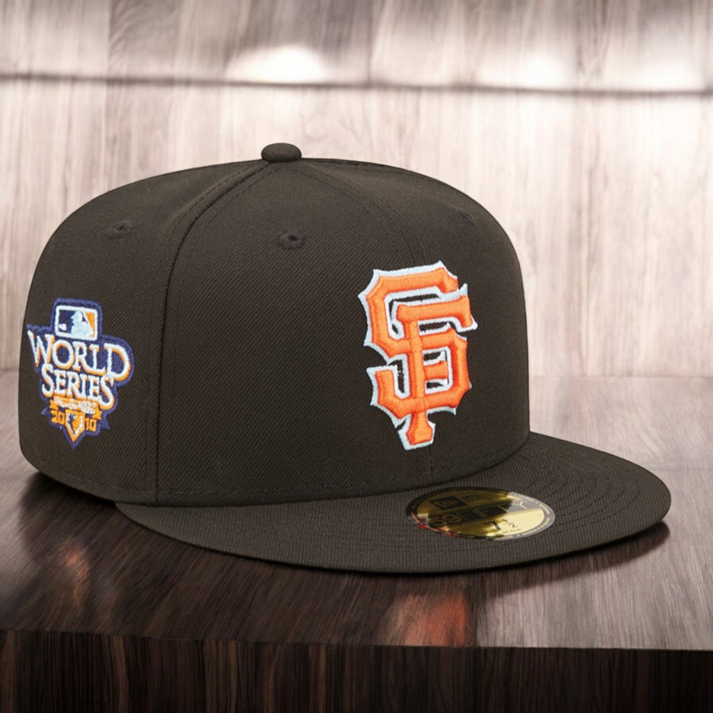 [60243783] MENS NEW ERA MLB SF GIANTS 5950 CLOUD UNDER FITTED - BLACK/ORANGE