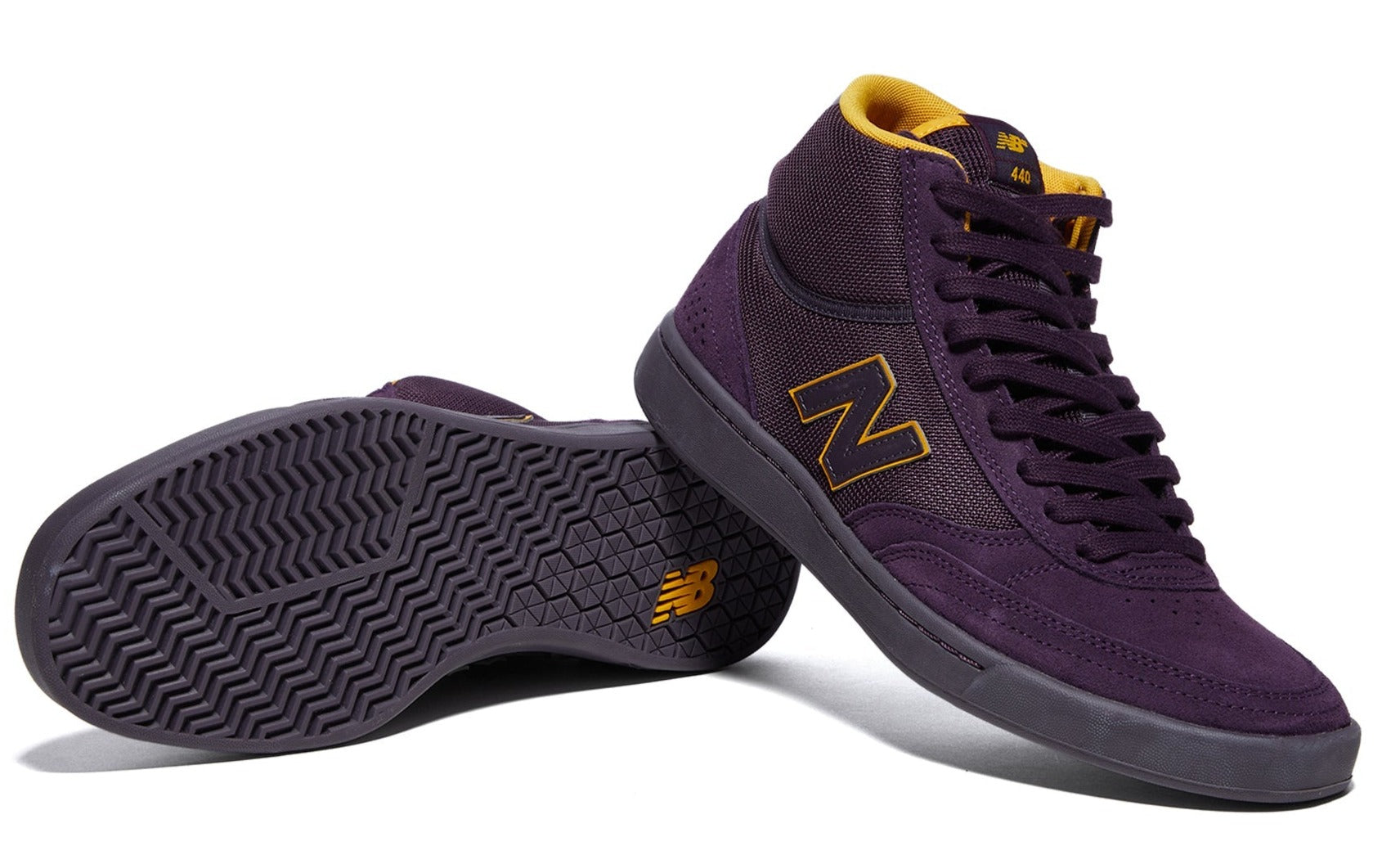 [NM440HWE] Mens New Balance NUMERIC 440 HIGH 'PURPLE YELLOW'