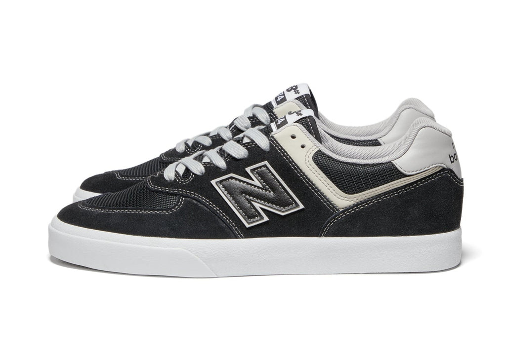 [NM574VCB] Mens New Balance NUMERIC 574 VULC 'BLACK GREY'