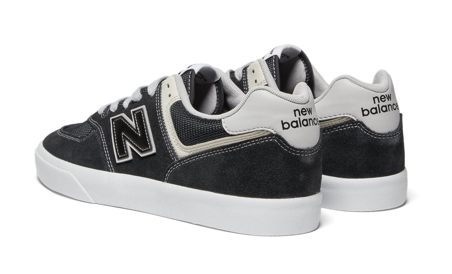 [NM574VCB] Mens New Balance NUMERIC 574 VULC 'BLACK GREY'