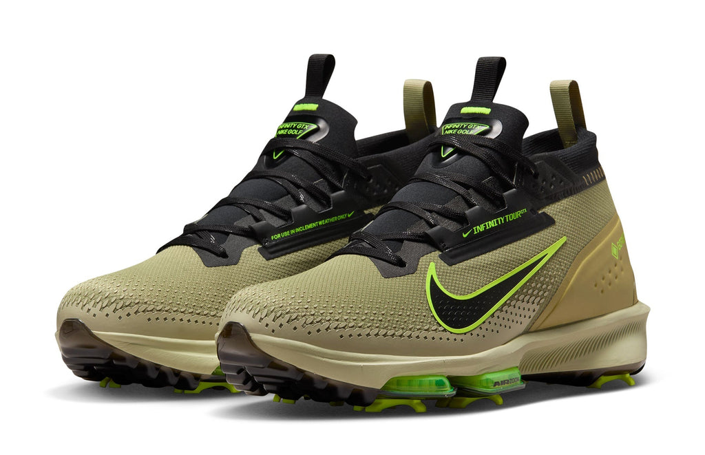 [FV4897-300] MENS NIKE AIR ZOOM INFINITY TOUR 2 GORE-TEX 'DUSTY OLIVE VOLT BLACK'