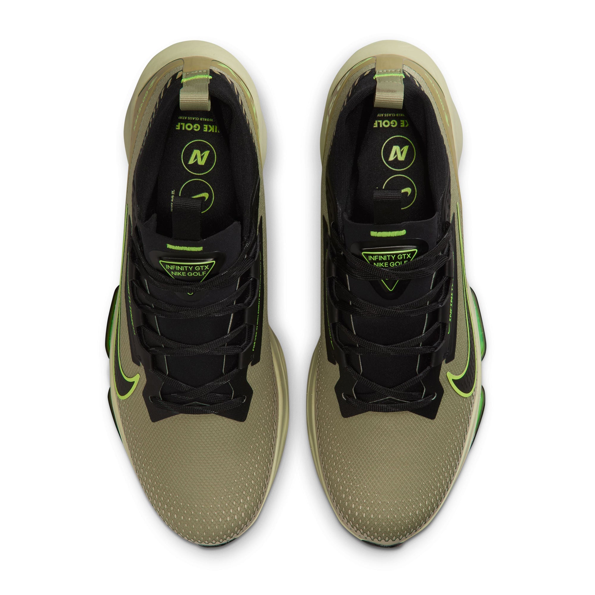 [FV4897-300] MENS NIKE AIR ZOOM INFINITY TOUR 2 GORE-TEX 'DUSTY OLIVE VOLT BLACK'