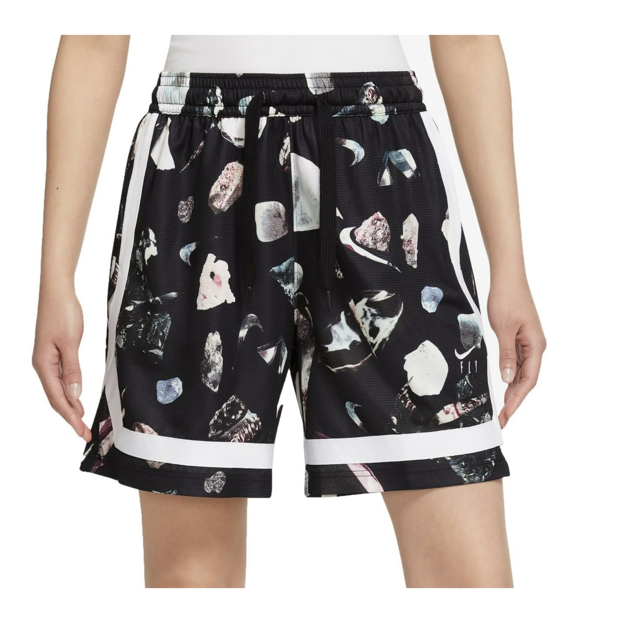 [DR2966-011] WOMENS NIKE FLY CROSSOVER PRINTED BASKETBALL SHORTS REFLECTIVE
