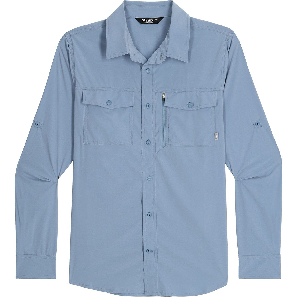 MENS OUTDOOR RESEARCH WAY STATION LONG SLEEVE BUTTON UP UPF 30 SHIRT