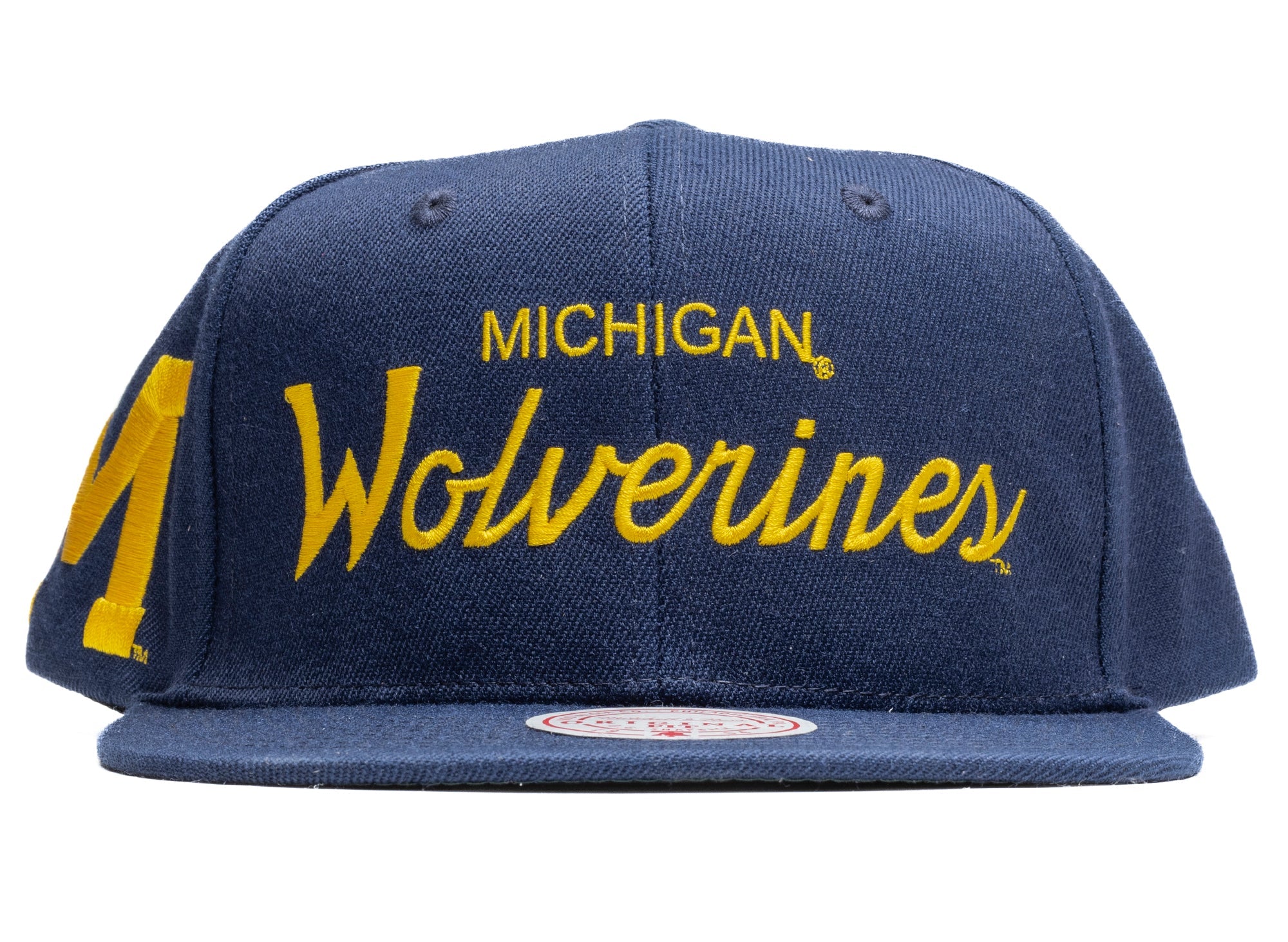 Mens Mitchell & Ness NCAA JUST DON DRAFT SNAPBACK MICHIGAN
