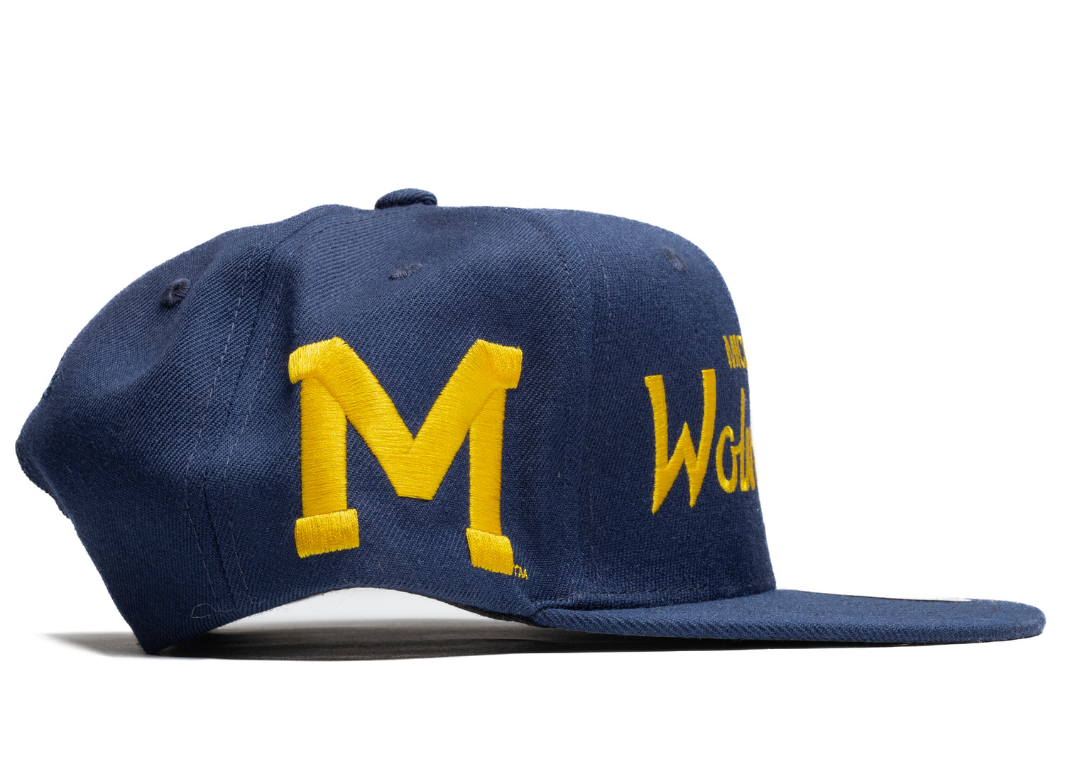 Mens Mitchell & Ness NCAA JUST DON DRAFT SNAPBACK MICHIGAN