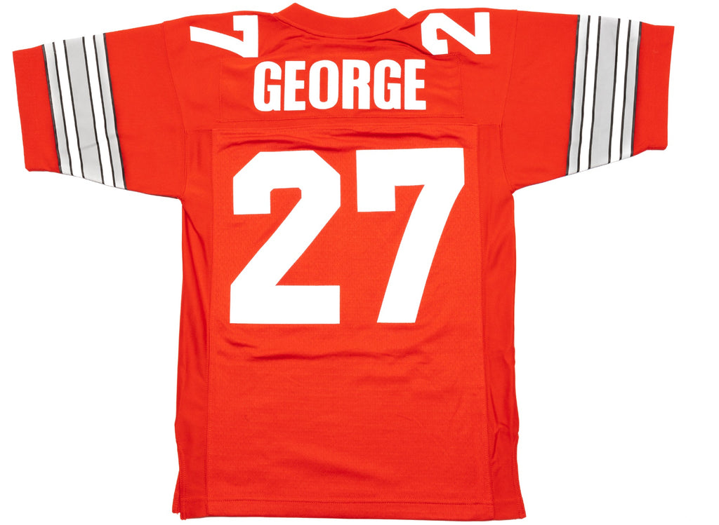 MENS MITCHELL & NESS NCAA DARK FOOTBALL JERSEY OHIO STATE 1995 EDDIE GEORGE