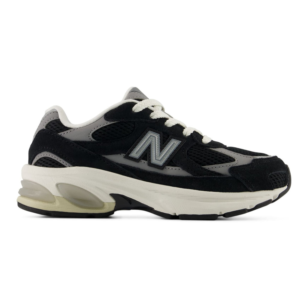 [P201062E] PRESCHOOL NEW BALANCE 2010 LACE 'BLACK SHADOW GREY' - 1