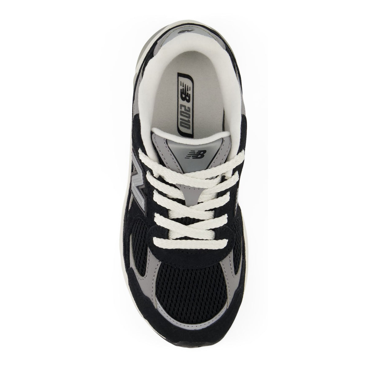 [P201062E] PRESCHOOL NEW BALANCE 2010 LACE 'BLACK SHADOW GREY' - 3