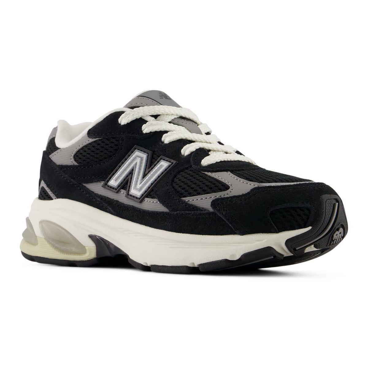 [P201062E] PRESCHOOL NEW BALANCE 2010 LACE 'BLACK SHADOW GREY' - 4