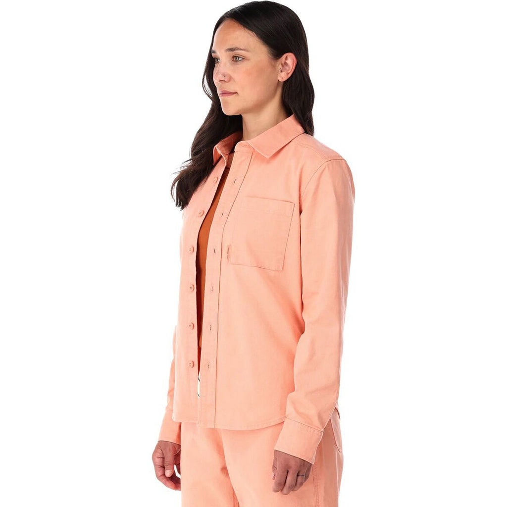 [1026-PEACH] WOMENS TOPO DESIGNS DIRT SHIRT BUTTON UP STRAIGHT SHIRT