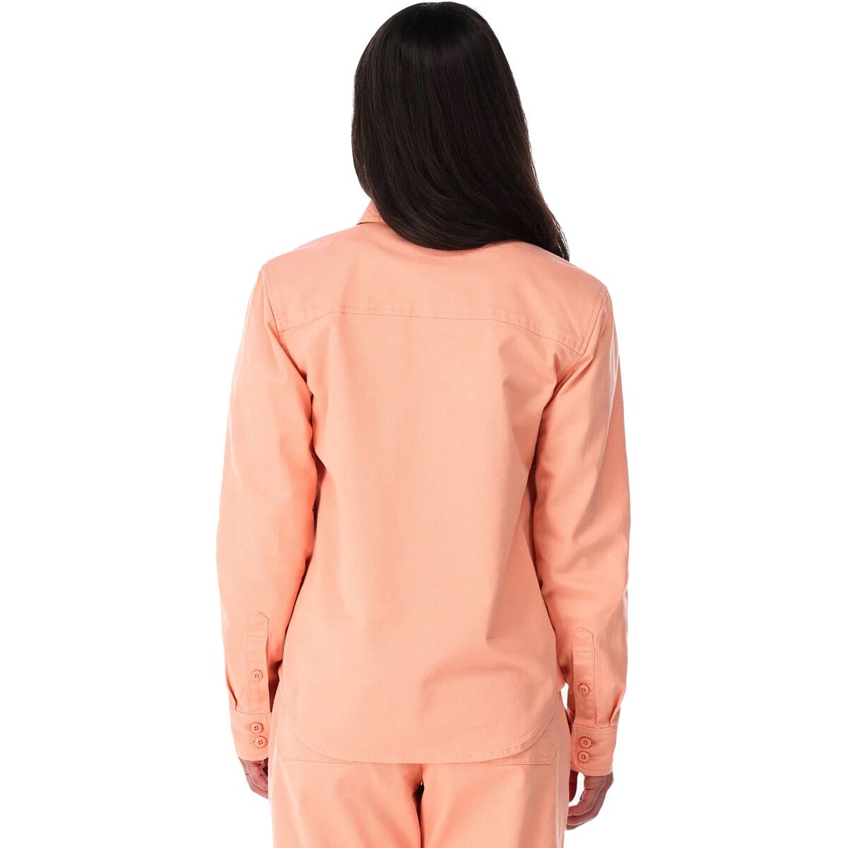 [1026-PEACH] WOMENS TOPO DESIGNS DIRT SHIRT BUTTON UP STRAIGHT SHIRT