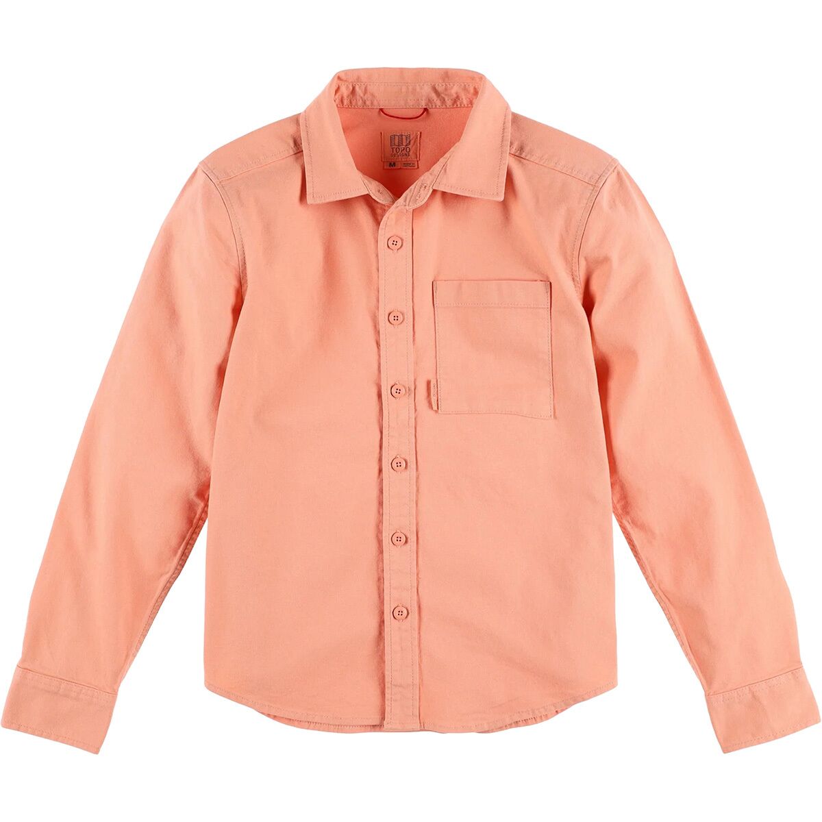 [1026-PEACH] WOMENS TOPO DESIGNS DIRT SHIRT BUTTON UP STRAIGHT SHIRT