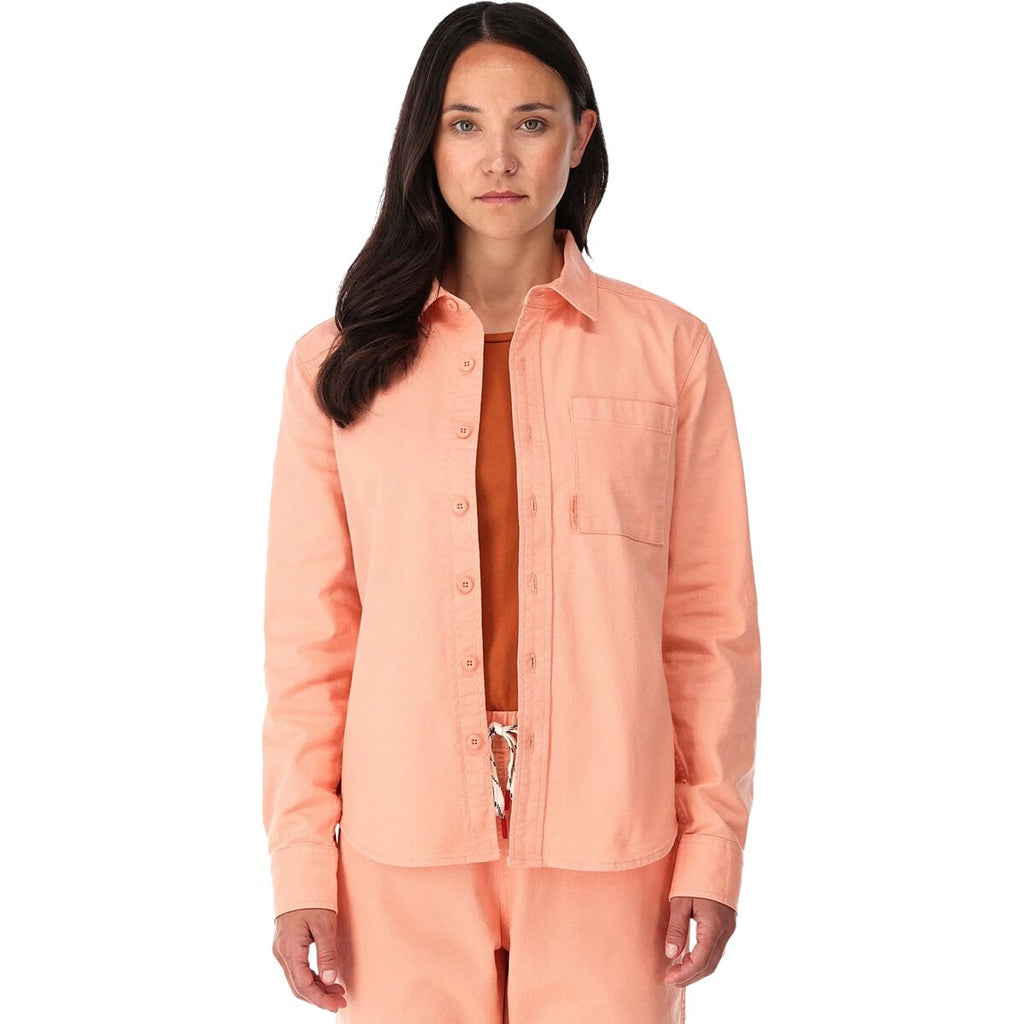 [1026-PEACH] WOMENS TOPO DESIGNS DIRT SHIRT BUTTON UP STRAIGHT SHIRT