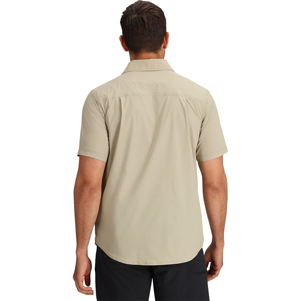 MENS OUTDOOR RESEARCH WAY STATION SHORT SLEEVE BUTTON UP UPF 30 SHIRT