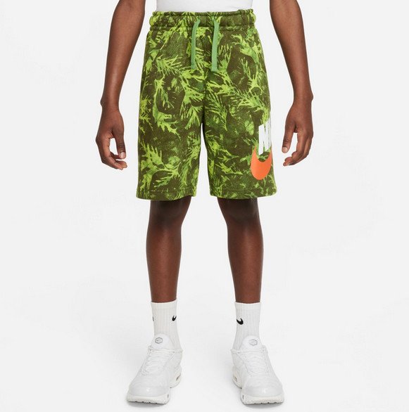 [DO6493-377] YOUTH NIKE SPORTSWEAR WASHED OUTDOOR PRINT LOUNGE SHORTS