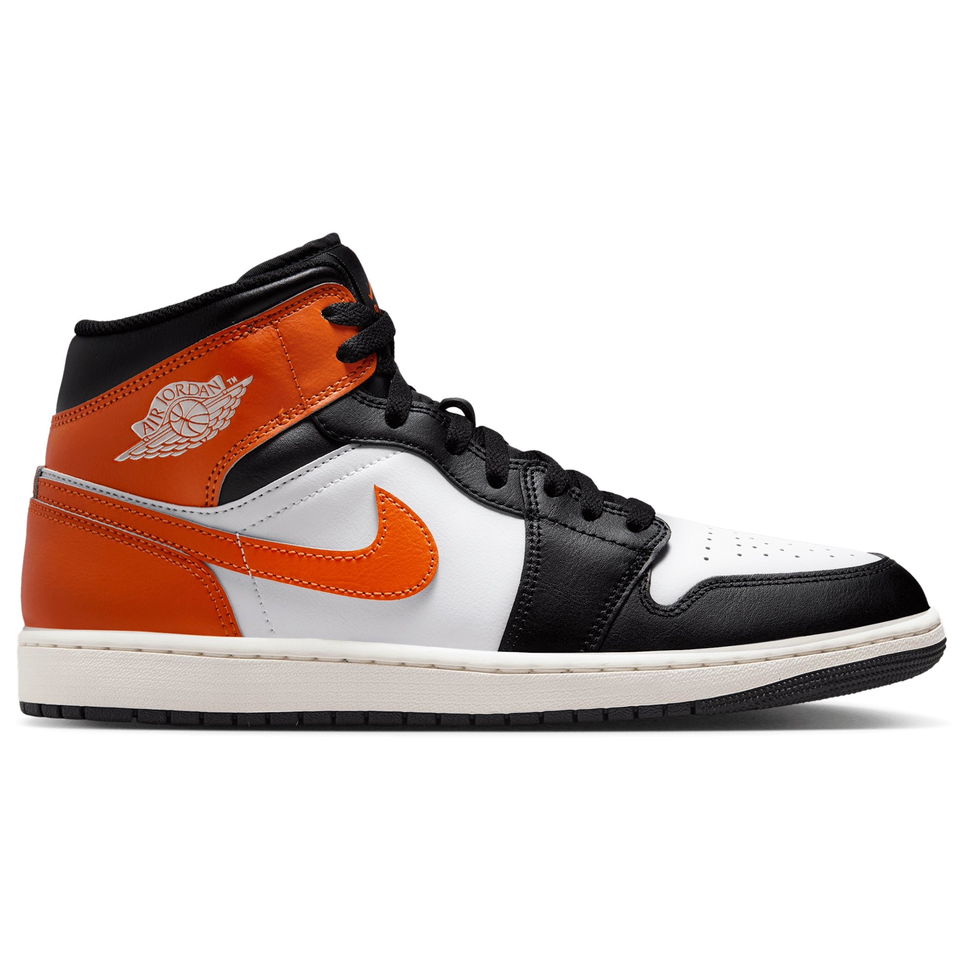 [DQ8426-801] MENS AIR JORDAN RETRO 1 MID 'BLACK TOE STARFISH'