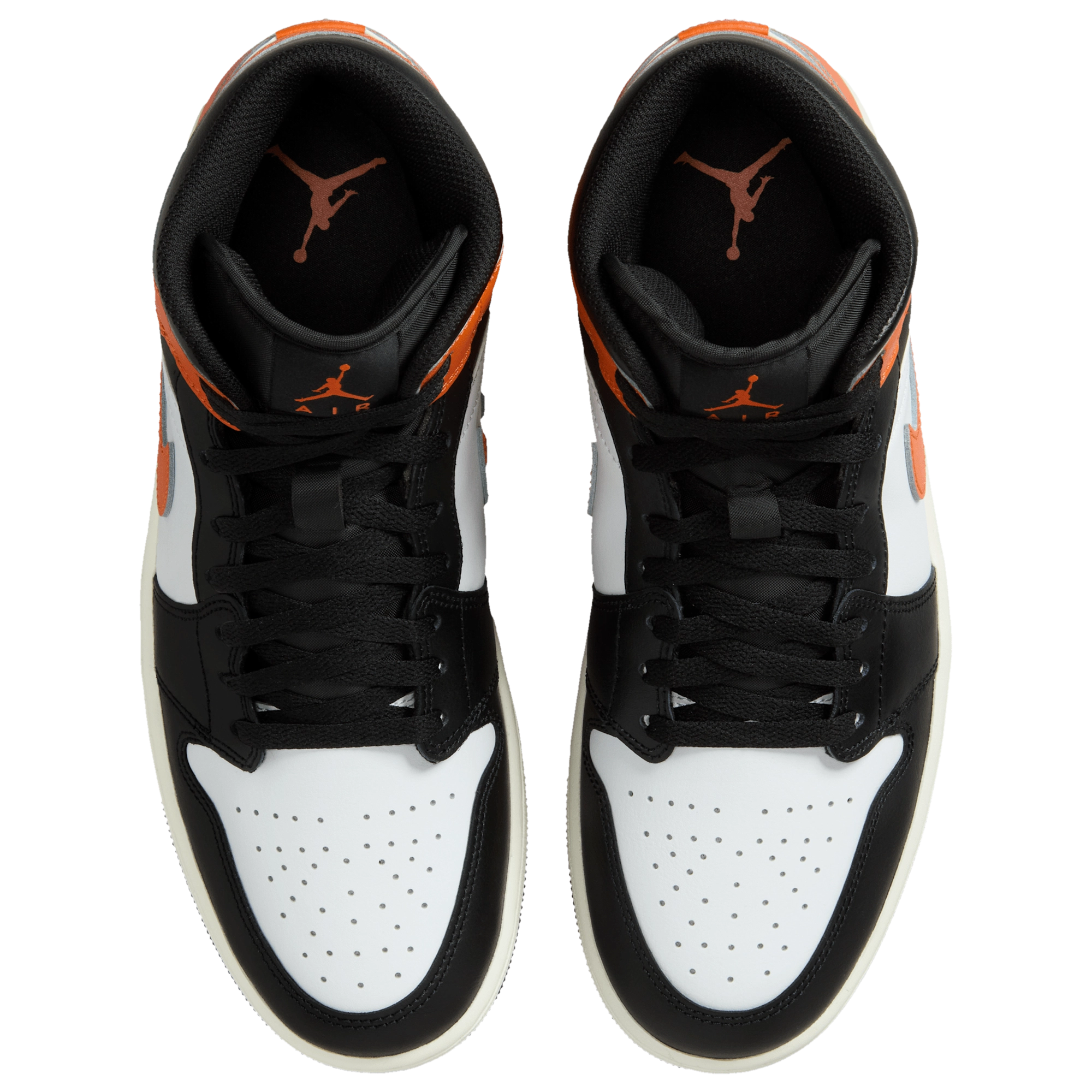 [DQ8426-801] MENS AIR JORDAN RETRO 1 MID 'BLACK TOE STARFISH'