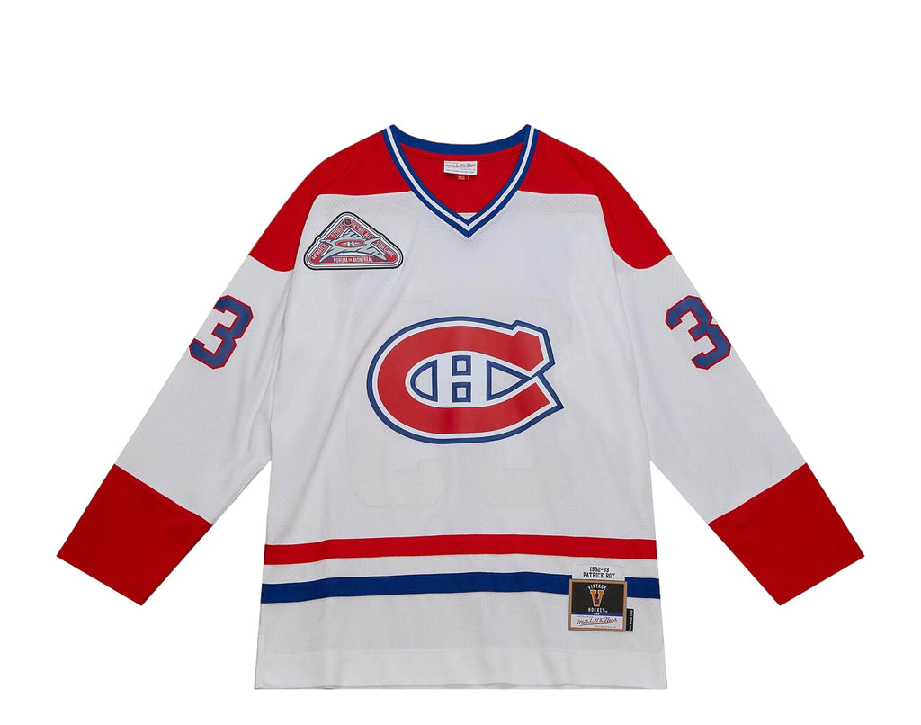 Mens Mitchell & Ness NHL WHITE JERSEY CANADIENS 1992 PATRICK ROY