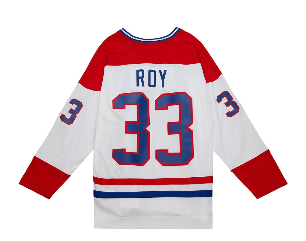 Mens Mitchell & Ness NHL WHITE JERSEY CANADIENS 1992 PATRICK ROY