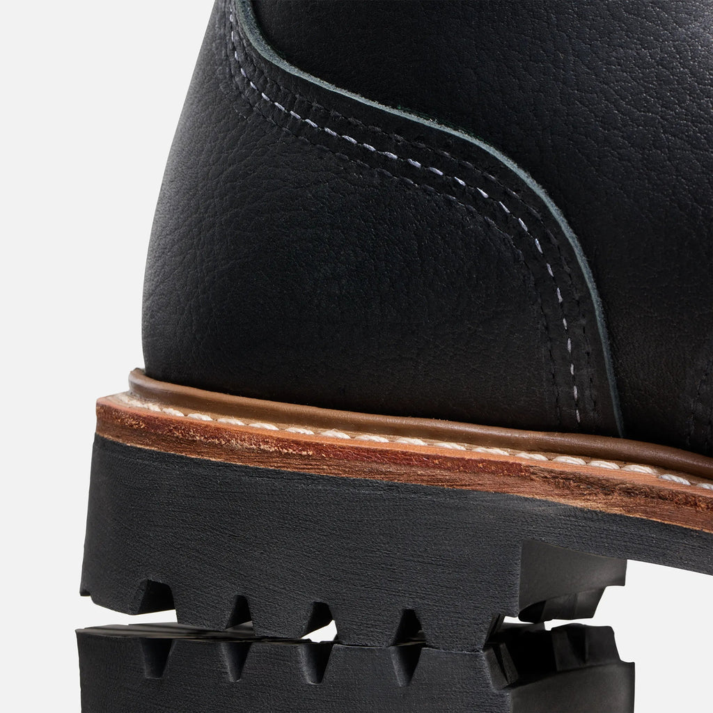 [4501] MENS RED WING LOGGER IN BLACK OIL SLICK LEATHER