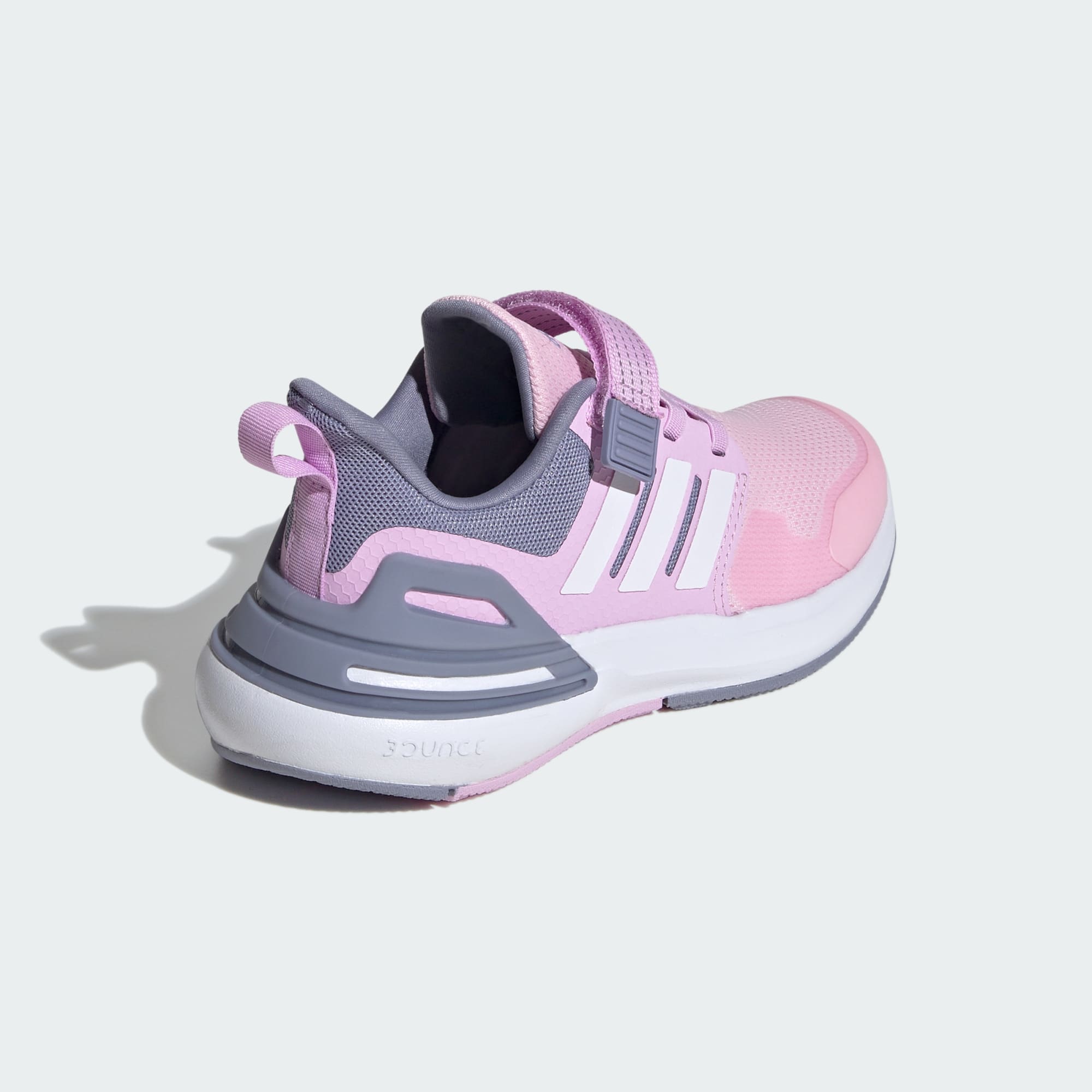 [ID3382] YOUTH ADIDAS RAPIDASPORT BOUNCE TOP STRAP 'CLEAR PINK CLOUD WHITE BLISS LILAC (GS)'