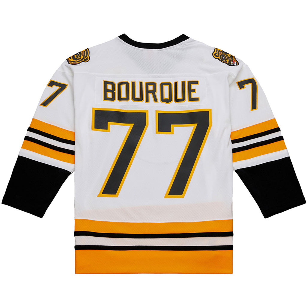 Mens Mitchell & Ness NHL WHITE JERSEY BRUINS 1989 RAY BOURQUE