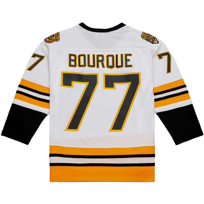 Mens Mitchell & Ness NHL WHITE JERSEY BRUINS 1989 RAY BOURQUE