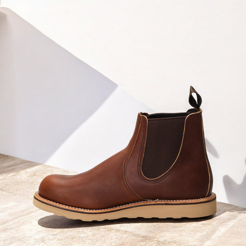 [3190] Mens RED WING CLASSIC CHELSEA - AMBER