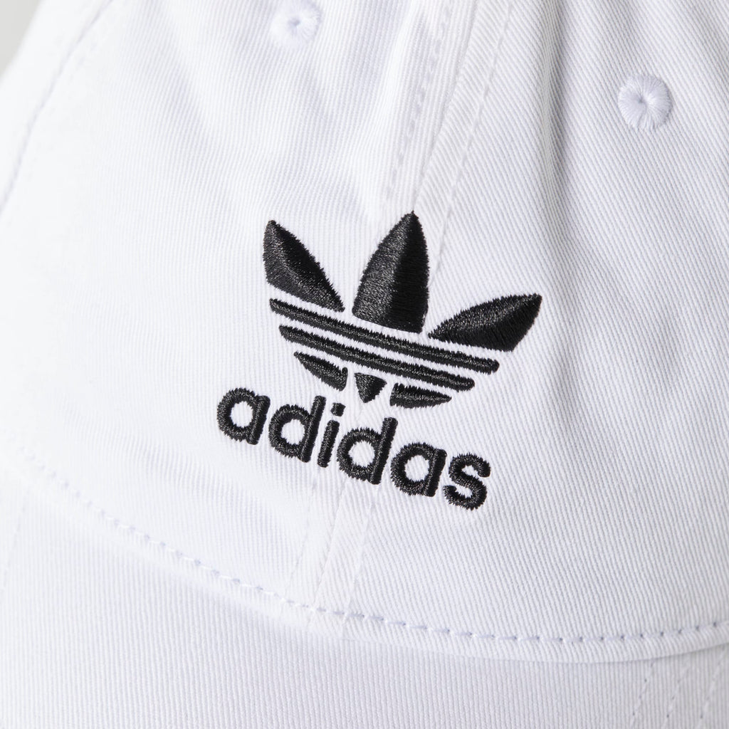 [BH7135] MENS ADIDAS ORIGINALS WHITE PRE-CURVE WASHED ADJUSTABLE