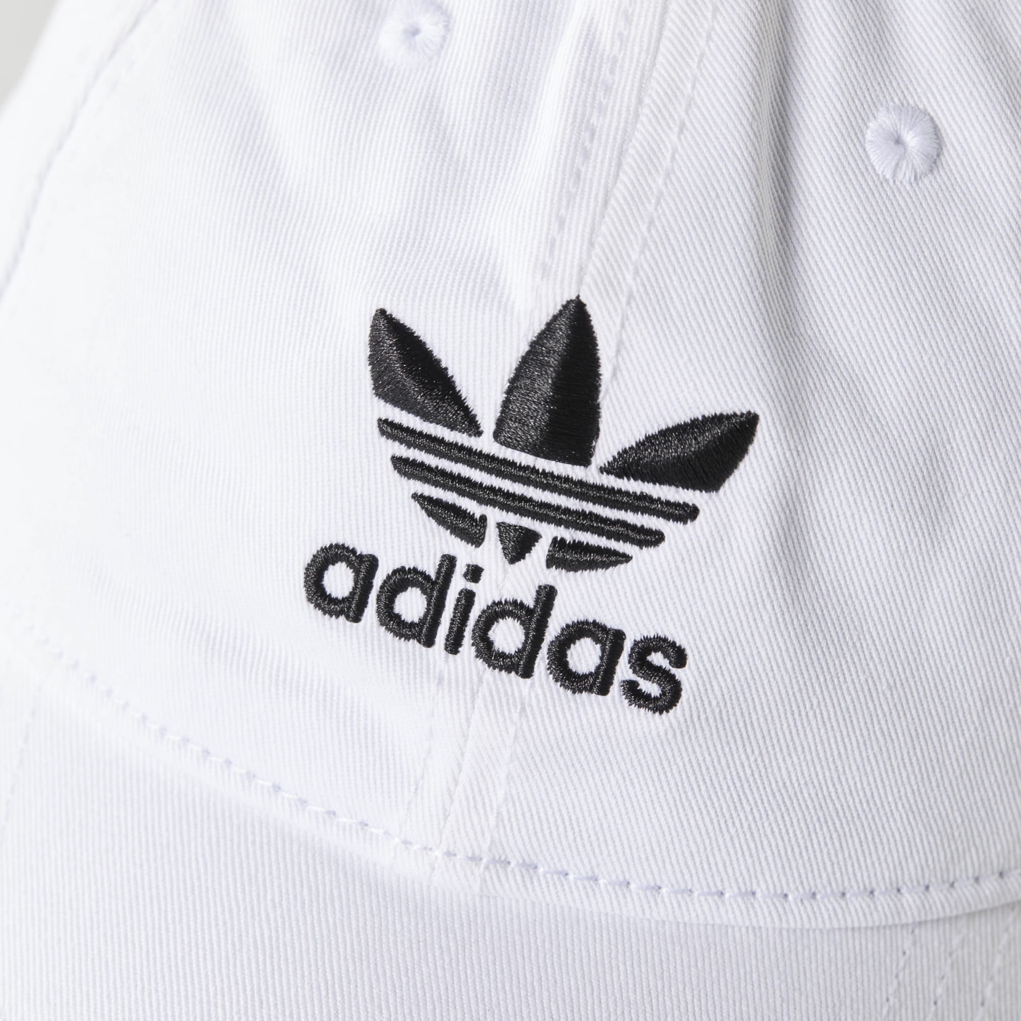 [BH7135] MENS ADIDAS ORIGINALS WHITE PRE-CURVE WASHED ADJUSTABLE