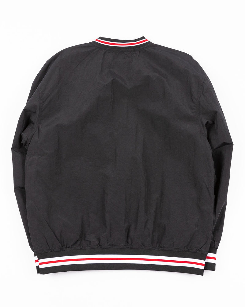 MENS MITCHELL & NESS NHL CLASSIC NYLON PULLOVER CURRENT LOGO BLACKHAWKS