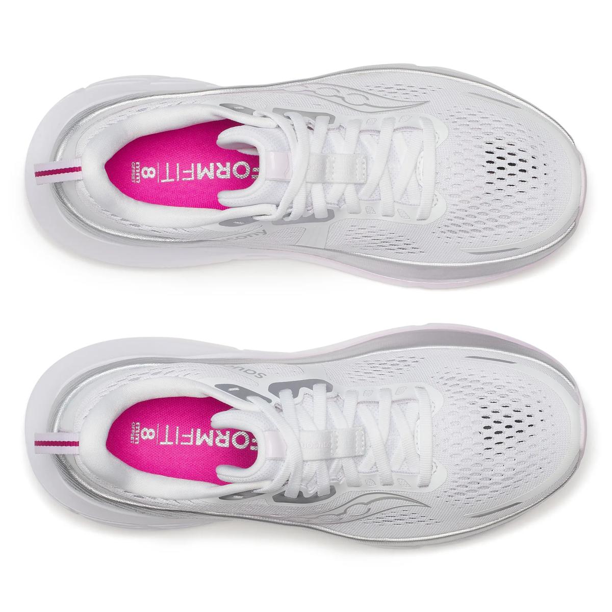 [S10998-160] WOMENS SAUCONY GUIDE 18 'WHITE/FUSCHIA'